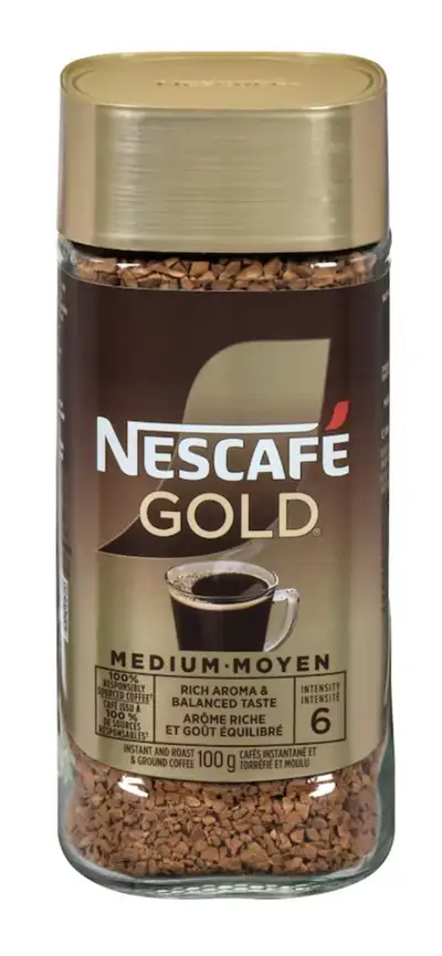 Nescafe GOLD Instant and Roast & Ground Medium Coffee (100 g), View more