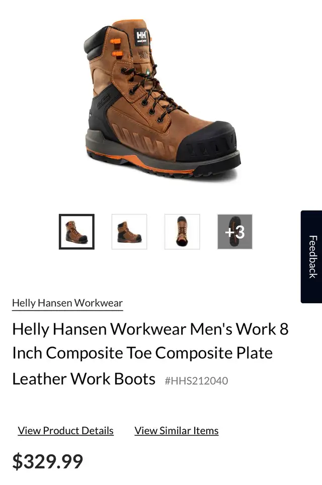 Helly Hansen Workwear Men's Work 8Inch Composite Plate Boots