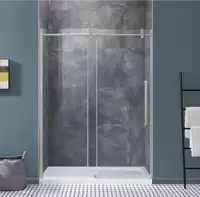 Glass shower sliding doors