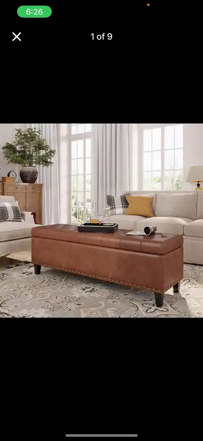Brand new in box Storage Ottoman Bench,51-Inch Large Storage Bench for Bedroom End of Bed, 30 Gallon...