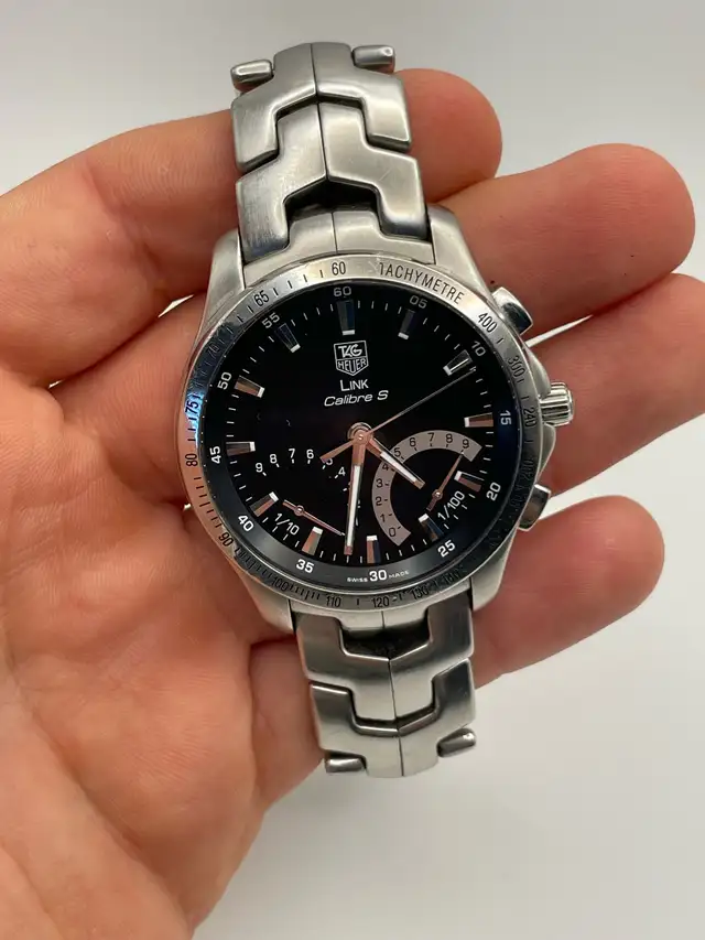 TAG Heuer Link Calibre S CJF7110.BA0592 Chronograph Men Watch in Jewellery & Watches in City of Montréal - Image 5