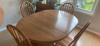 Oak Table with 2 Chairs