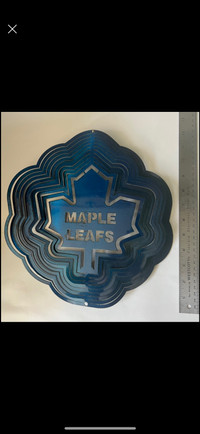 Toronto Maple Leafs Metal Logo Sign NHL Hockey 12x12
