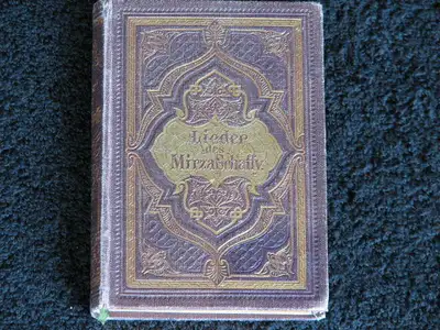 RARE, 1875 German Book, Lieder des Mirza Schaffy, View more