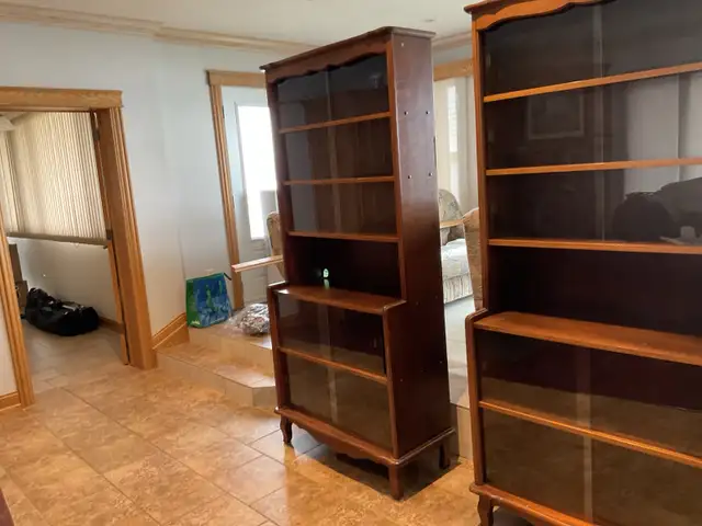 Two Wooden Bookcases in Bookcases & Shelving Units in Cornwall - Image 3