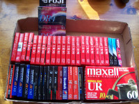 Blank sealed Maxell cassette tapes