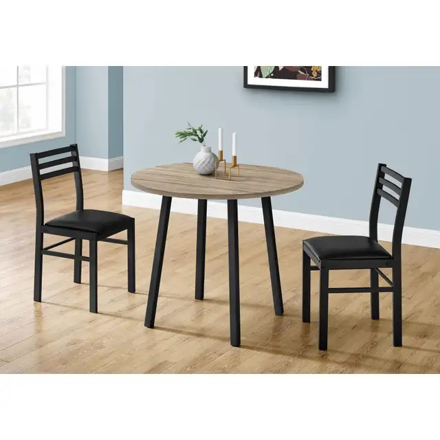 Monarch Specialties Dining Table Set, 3pcs Set, Small, 35" in Dining Tables & Sets in Hamilton - Image 5