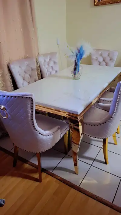 Take It ASAP Marble Dining Table Set | 6 Seater Dining Set , View more