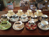 $Reduced$ Box 111 - Vintage Quality English China Teacup Sets