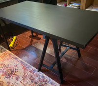 Ikea black/brown desk