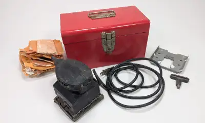 Black & Decker 1/4 Sheet Finishing Sander + Case + Sand Paper, View more