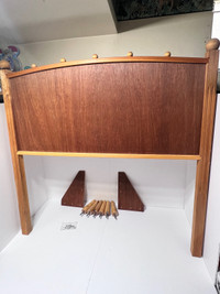 Headboard solid wood 38” wide with hardware