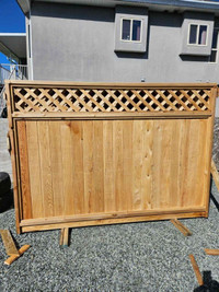 Lattice Cedar Fence Panels 8'x6' Brand New