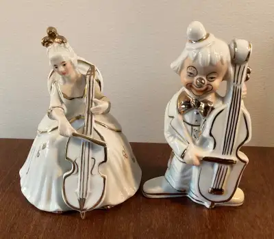 PRICE DROP! 2 MONTI PIERO Style Figurines Each with Cello, View more