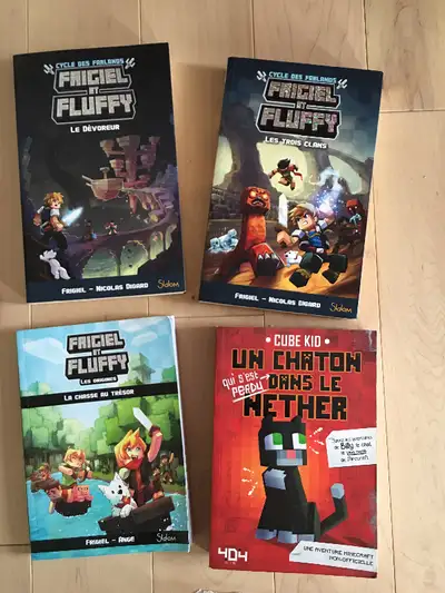 Livres jeunesse: Frigiel et Fluffy + Un chaton dans le Nether, View more