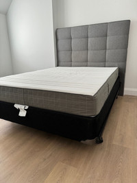 Bed frame with mattress, size double