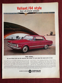 1964 Plymouth Valiant Signet 1 Orignal Ad