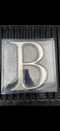 Galvanized Metal Letter B