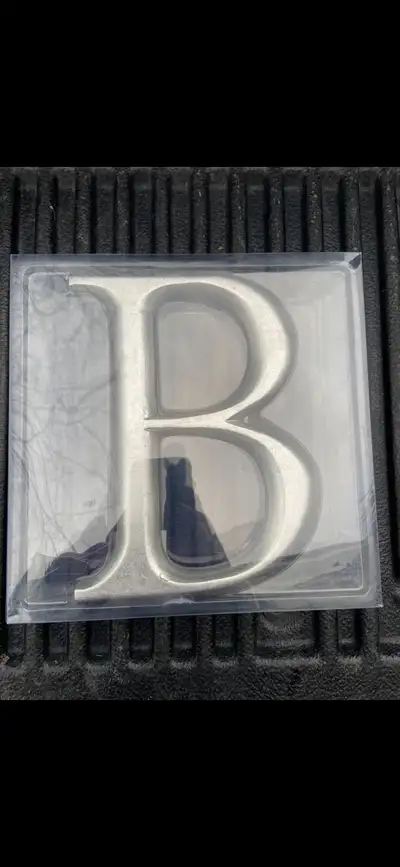Galvanized Metal Letter B, View more
