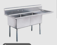 Wanted: Two Basin Stainless Steel Commercial Sink