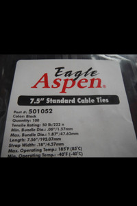 (Eagle Aspen 501052 Temperature-Rated Cable Ties 