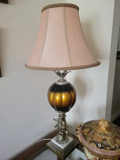 Pair of vintage antique table Lamps, View more