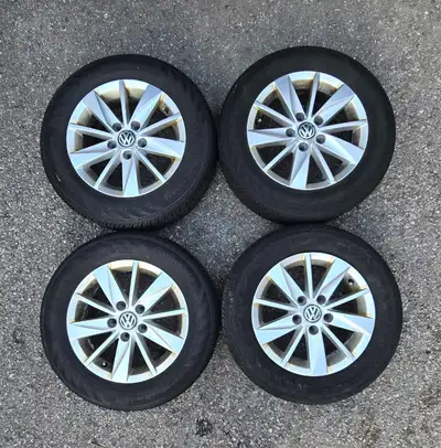 Volkswagen Golf 2015 - 2019 original stock rims. Tires need to be replaced, minimal tread left and m...
