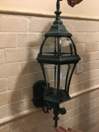 Two Grand Outdoor Wall Lantern Lights, unused