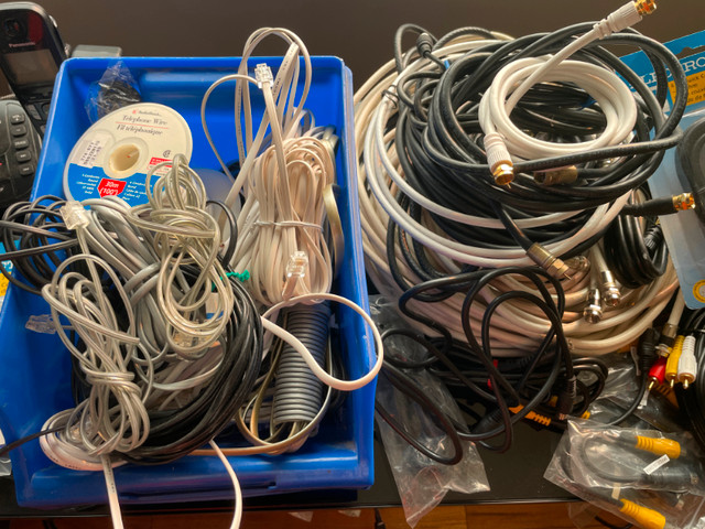 Coax AV RJ11 S-Video Phone Cables $1 each in General Electronics in Strathcona County - Image 2