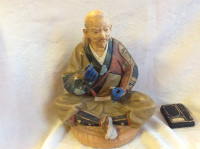 Hakata Urasaki Doll Pottery Figurine