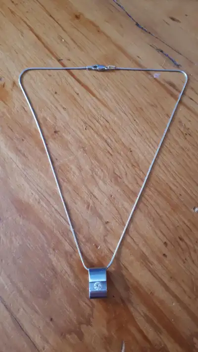 SteelX Charm Diamond Pendant Sterling Chain (Mail Only), View more