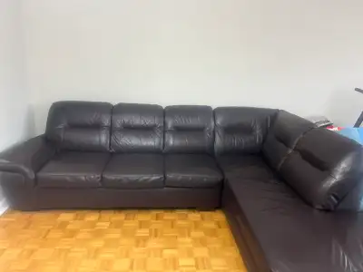 Brown Leather Sectional Sofa, View more