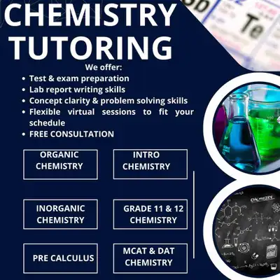 Struggling with chemistry concepts? Need help acing exams or mastering lab reports? I’m here to help...