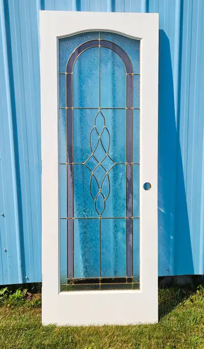 ⭕✅ Pickup location - Pipestone Alberta ✅⭕ ⭐ Stained Glass Interior Door *** $550 *** Height: 80" Wid...