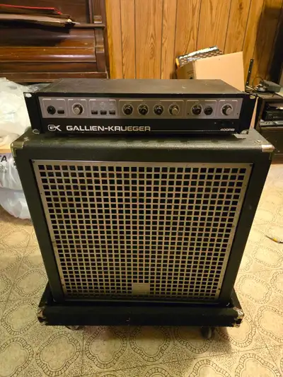 Gallien-Krueger 400RB Bass Head with Yorkville Cabinet, View more