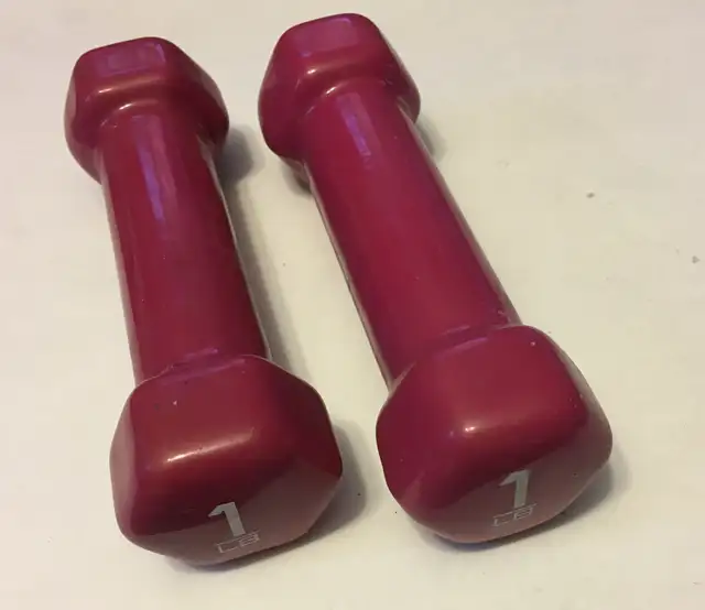 1 lbs AND 5 lbs WEIGH,, AND  -YORK-  BARBELL BARWEIGHT'S in Exercise Equipment in Hamilton - Image 3
