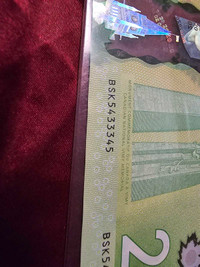 Rare banknote serial code