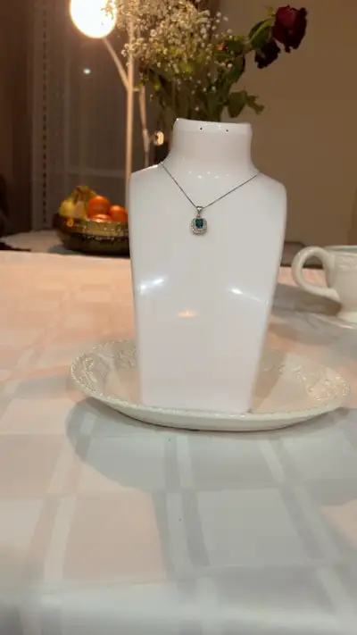 Elegant 925 Sterling Silver Necklace – Rhodium-Plated Shine & Ti, View more