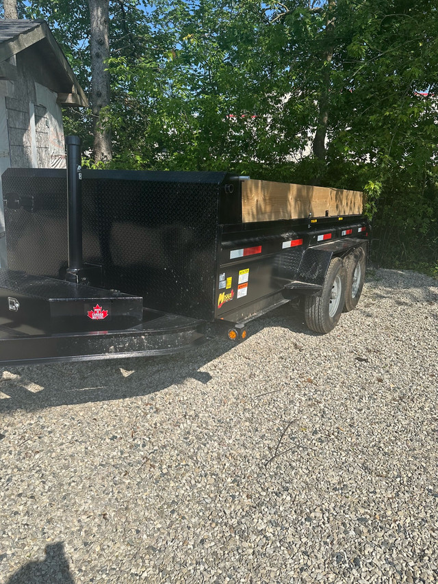 dump trailer rental  14’ in Cargo & Utility Trailers in Kitchener / Waterloo - Image 2