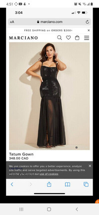 New with tag Marciano Black Tatum dress size small