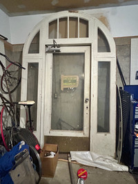 Solid Wood and Glass Door and Frame