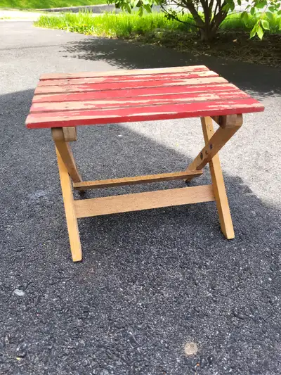 Vintage Foldable solid wood stool chair portable, View more