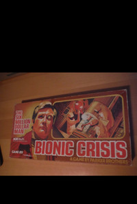 VINTAGE USED Six Million Dollar Man Bionic Crisis Board Game by 