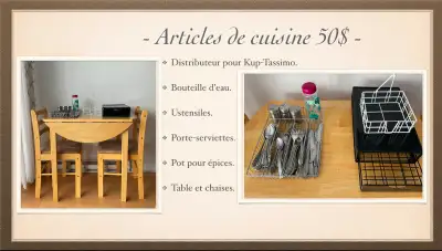 Articles divers pour la maison., View more