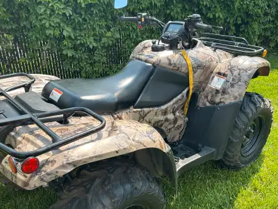 VTT Honda TRX 420 Édition canadian Trail couleur Camo ; Powers sterling , 4 roues motrices, automati...