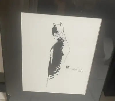Peter Steigerwald framed Batman sketch Steigerwald first worked with Top Cow Productions, colouring...