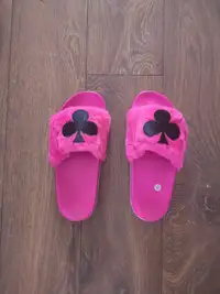 New pink slippers size 8