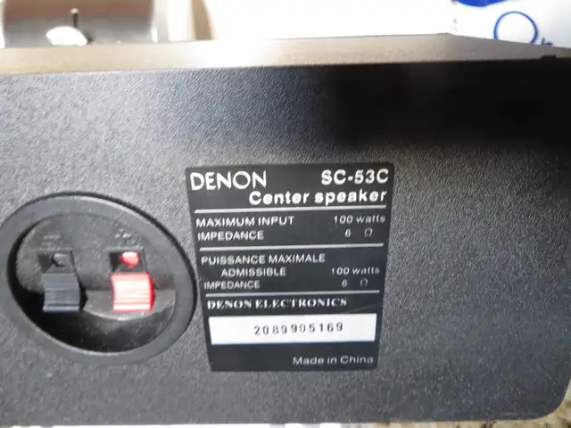 DENON CENTRE (CENTER) CHANNEL in Speakers in Kitchener / Waterloo - Image 5