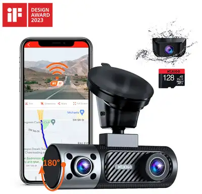 NexiGo D621 Three Channel Dash Cam, View more