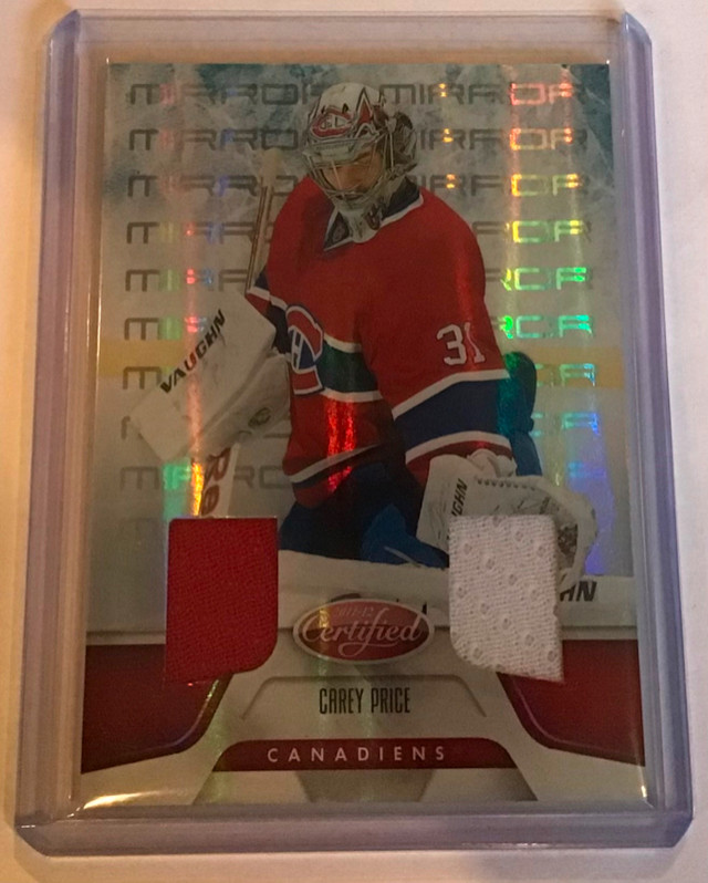 Montreal Canadiens Carey Price Dual Colour Jersey Card + 5 in Arts & Collectibles in Guelph